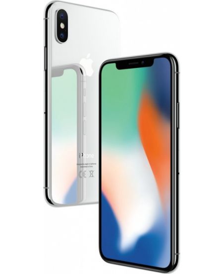 iPhone X 256 ГБ Серебристый задняя крышка и дисплей