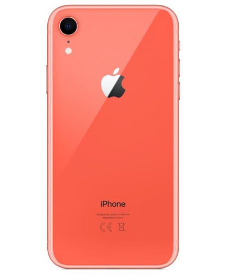 iPhone XR 128 ГБ коралловый задняя крышка